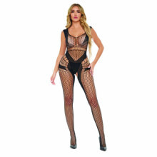 Bodystocking Pink Lipstick Black (One size)