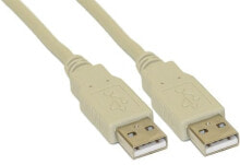 Компьютерные разъемы и переходники InLine 34318H USB кабель 2 m USB A Бежевый