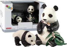 Figurka LeanToys Figurka kolekcjonerska Panda Wielka z Młodym