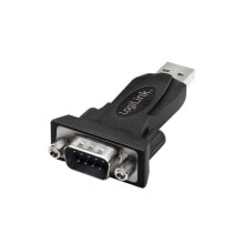 AU0002F - USB Type-A - RS-232 - USB 2.0 - Male - Black - 36 mm - 67 mm