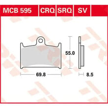 TRW Allround Organic Standard Indian Chief 111 Abs Classic 17 Front Brake Pads