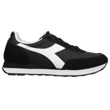 Купить черные мужские кроссовки Diadora: Diadora Koala Lace Up Mens Black Sneakers Casual Shoes 176637-C0641