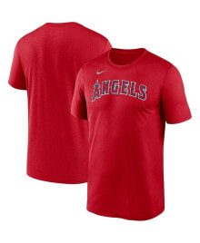 Nike men's Red Los Angeles Angels Wordmark Legend Performance Big and Tall T-shirt