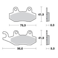 Запчасти и расходные материалы для мототехники MOTO-MASTER Can Am 091912 Sintered Brake Pads