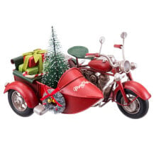 Christmas bauble Red Multicolour Sidecar 19 x 14 x 13 cm