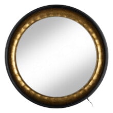 Wall mirror Black Golden 90 x 9 x 90 cm