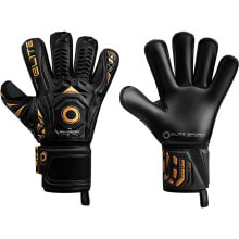 Купить вратарские перчатки для футбола ELITE SPORT: ELITE SPORT Black Real goalkeeper gloves