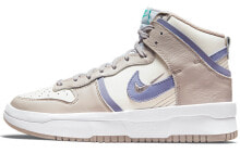 Nike Dunk High Up 耐磨防滑 高帮 板鞋 女款 灰紫色 / Кроссовки Nike Dunk High Up DH3718-101