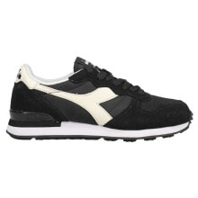 Купить черные мужские кроссовки Diadora: Diadora Camaro Lace Up Mens Black Sneakers Casual Shoes 159886-C0641