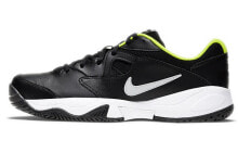 Nike Court Lite 2 舒适 防滑轻便 低帮 网球鞋 男女同款 黑黄 / Nike Court Lite AR8836-009