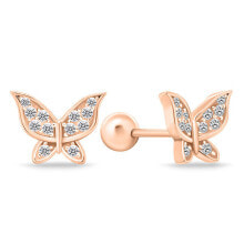 Ювелирные серьги beautiful bronze earrings Butterfly EA632R