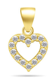 Кулоны и подвески sparkling Gold Plated Cubic Zirconia Small Heart Pendant PT86Y