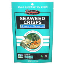Фруктовые и овощные чипсы seapoint Farms, чипсы из морских водорослей, миндаль и кунжут, 35 г (1,2 унции)