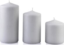 Декоративные свечи Affek Design Candle CLASSIC CANDLES Medium roller 8x14cm gray