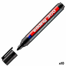 Постоянный маркер Edding 300 Чёрный (10 штук)