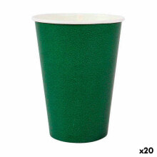 Набор стаканов Algon Одноразовые Картон Зеленый 20 Предметы 220 ml (20 штук)