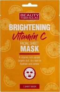 Купить маски для лица Beauty Formulas: Beauty Formulas Beauty Formulas Brightening Vitamin C rozjaśniająca maska do twarzy z witaminą C