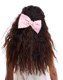 Купить средства для ухода за волосами Sister Jane: Dream Sister Jane jacquard hair bow in pink