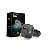 Зарядные устройства для смартфонов Green Cell CAD33 зарядное устройство для мобильных устройств Черный Для помещений