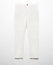 MANGO men's Slim-Fit 100% Linen Pants