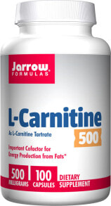 Аминокислоты Jarrow Formulas L-Carnitine L-карнитин 500 мг - 100 капсулы