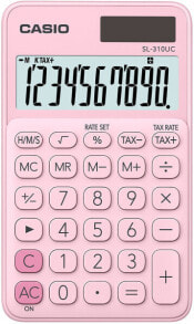 Школьные калькуляторы Casio SL-310UC-PK калькулятор Карман Базовый Розовый