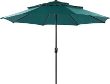 Beliani Lumarko Parasol ogrodowy ⌀ 285 cm zielony BIBIONE!