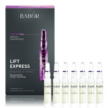 BABOR Lift Express, Anti-Aging Serum Ampullen für das Gesicht, Sofortiger Anti-Falten-Effekt, Vegane Formel, Ampoule Concentrates, 7 x 2 ml