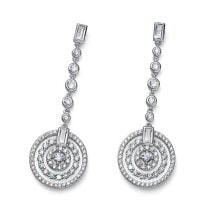 Ювелирные серьги unique earrings with zircons Courage 23013R