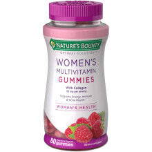 Витаминно-минеральные комплексы Nature's Bounty Women's Multivitamin Gummies Мультивитамины для женщин со вкусом малины 80 жевательных конфет