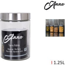 Купить туристическая посуда ANNA: ANNA Glass Jar with Steel Lid 1.25L