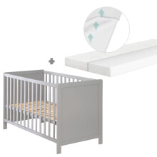 Купить детские кроватки для малышей Roba®: 2in1 Babybett mit Matratze safe asleep®