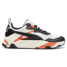 Puma Trinity Lace Up Mens Black, Orange, White Sneakers Casual Shoes 38928936