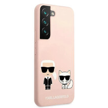 KARL LAGERFELD S22+ S906 Silicone Ikonik Karl&Choupette phone case