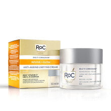 Антивозрастная косметика для ухода за лицом Roc REVIVE + GLOW crema unificadora 50 ml