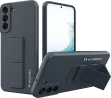 Wozinsky Wozinsky Kickstand Case silikonowe etui z podstawką etui Samsung Galaxy S22+ granatowe