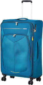 Чемодан текстильный синий American Tourister Summerfunk Hand Luggage 68 centimeters 77 Beige