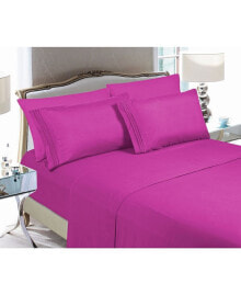 Elegant Comfort luxury Soft Solid 4 Pc. Sheet Set, Queen