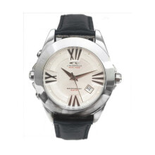 Мужские наручные часы с ремешком Мужские наручные часы с черным кожаным ремешком Chronotech CT7636L-06 ( 42 mm)