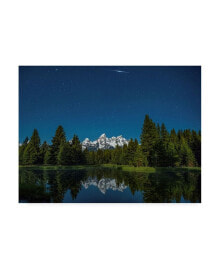 Trademark Global darren White Photography Iridium Flare over Grand Teton Canvas Art - 27