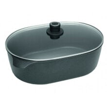 Woll Nowo Titanium Induction Gussbräter oval 12 cm hoch 32 x 22 cm