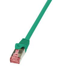 Кабели и разъемы для аудио- и видеотехники LogiLink 10m Cat.6 S/FTP сетевой кабель Cat6 S/FTP (S-STP) Зеленый CQ2095S