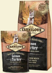 Купить сухие корма для собак CARNILOVE: Carnilove Salmon & Turkey For Large Breed Puppy - 1.5 kg