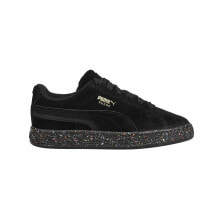 Puma Suede Mono Speckle Lace Up Toddler Boys Black Sneakers Casual Shoes 386854