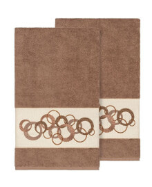 Linum Home turkish Cotton Annabelle 4-Pc. Embellished Towel Set