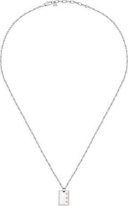 Ювелирные колье Stylish men´s steel necklace Gold SATM01