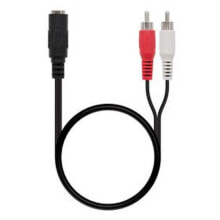 NANOCABLE 3.5/H-2xRCA/M Audio Minijack cable 1.5 m