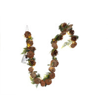 Christmas garland Romimex Brown Green Polyethylene Pine cone 5 x 120 x 5 cm