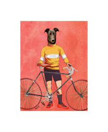 Trademark Global fab Funky Greyhound Cyclist Canvas Art - 36.5