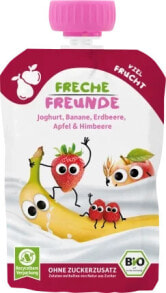 Quetschie Joghurt, Banane, Erdbeere, Apfel & Himbeere, ​ab 10 Monate, 100 g